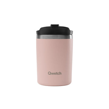 Mug isotherme en inox 240ml rose Travel Mug Qwetch