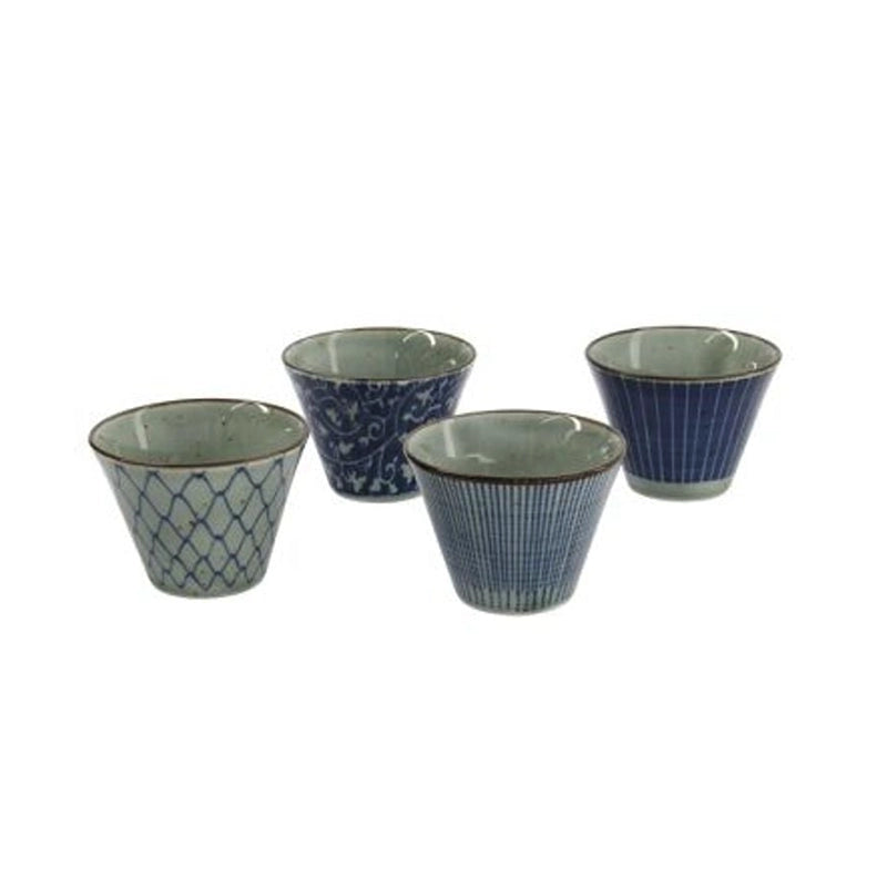 Coffret de 4 tasses à espresso en porcelaine Mashiko Tokyo Design