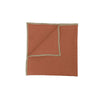 Serviette de table en lin et coton 40 cm terre brûlée Corte Haomy