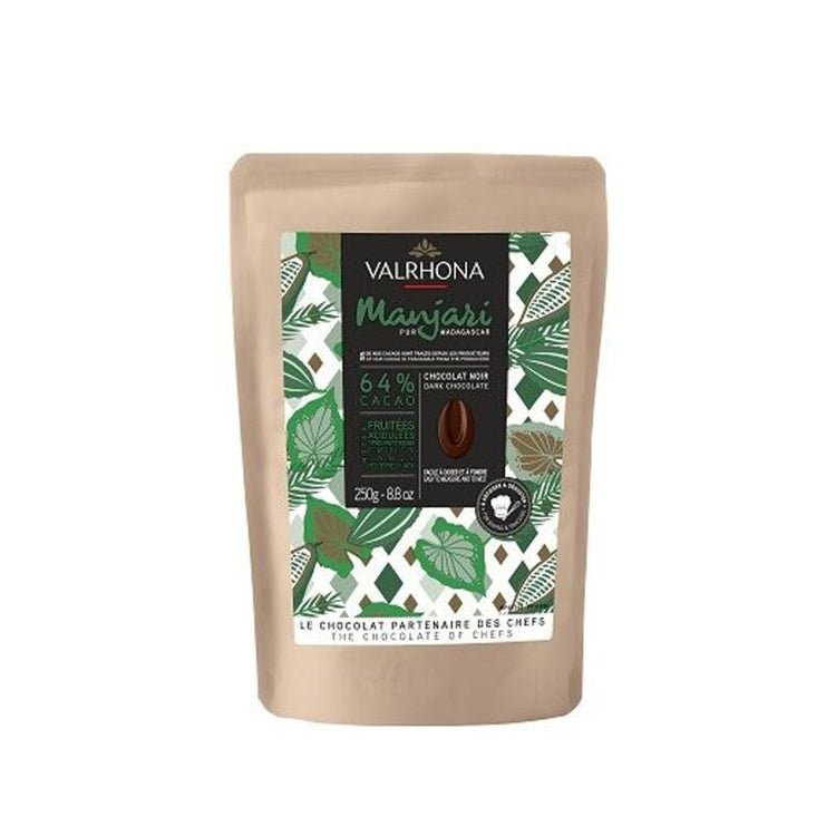 Chocolat noir pâtissier Manjari 64% 250g Valrhona
