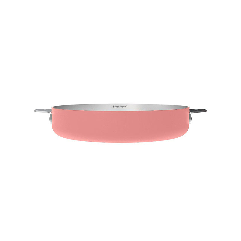 Poêle en inox 28 cm rose La Merveilleuse Cookut