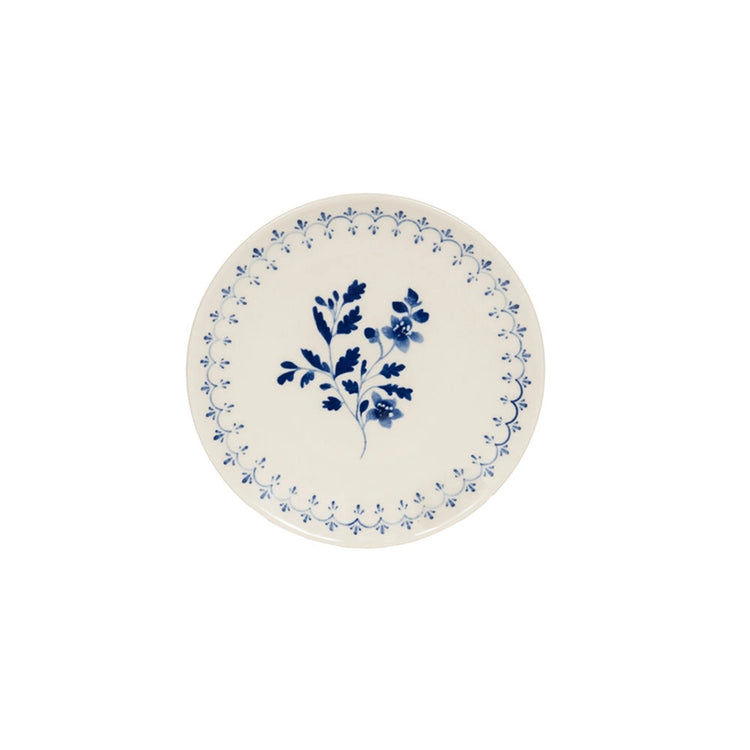 Assiette à dessert bleu en grès 21cm Appoline Table Passion