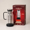 Carafe filtrante verre et inox 1,3 L Noir Akua Cookut