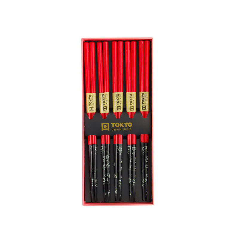 Coffret de 5 baguettes fleurs Tokyo Design