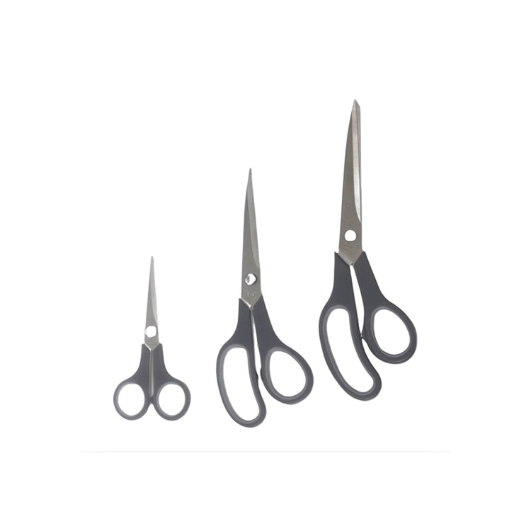 Set de 3 ciseaux multi-usages en inox gris Five