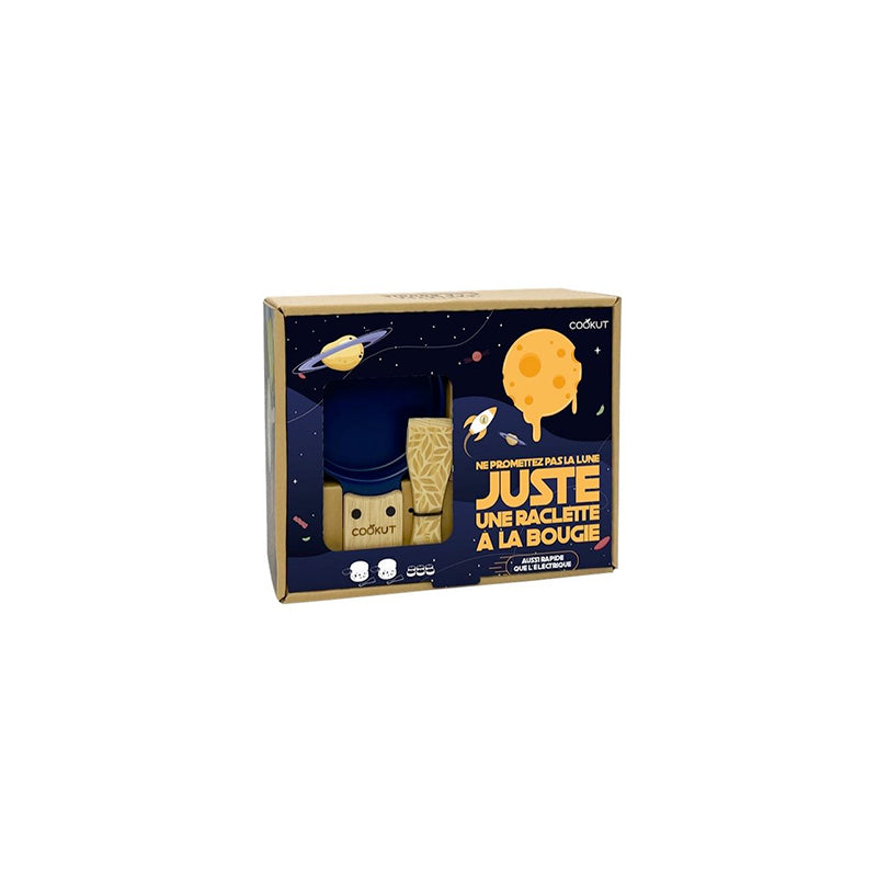 Coffret raclette à la bougie "Ne promettez pas la lune" Cookut