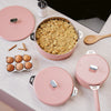 Casserole en inox 16 cm rose La Merveilleuse Cookut