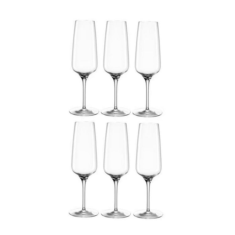 Coffret 6 flûtes à champagne Teqton 24 cl Transparent Cesti Leonardo