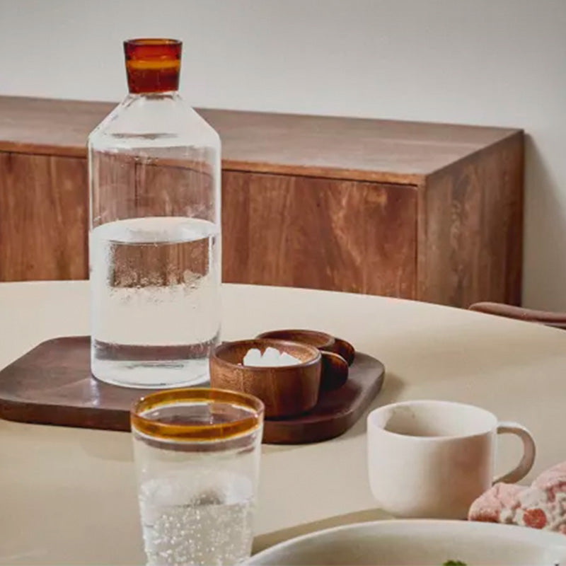 Carafe à eau en verre borosilicaté 1,4 L ambre Tarifa Pomax
