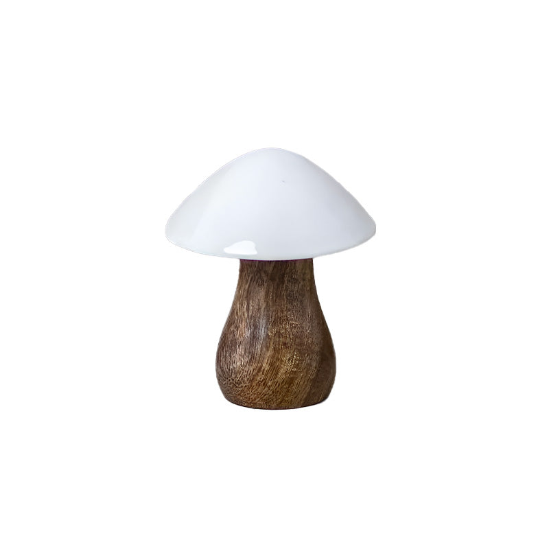 Champignon en bois manguier et émail S Be Home