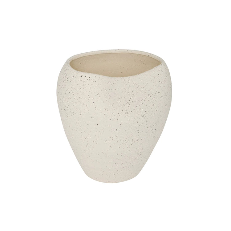 Vase en grès blanc de 29,5 cm Sien Atmosphera