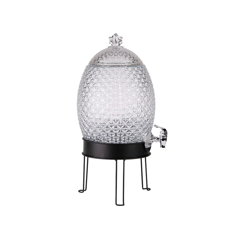 Fontaine en verre avec son support 10L Ananas Table Passion