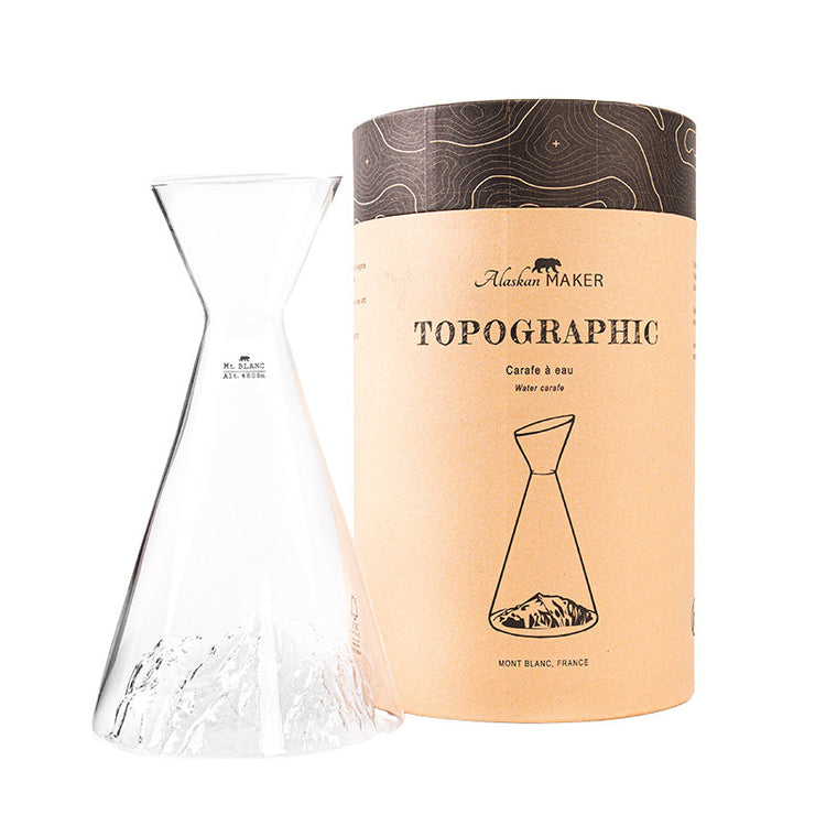 Carafe à eau Mont Blanc 1L Topographic Alaskan Maker