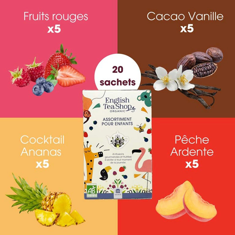Coffret de 20 sachets d'infusion pour enfants English Tea Shop