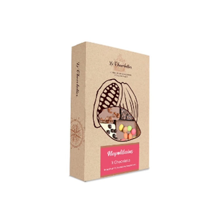 Boite de napolitains au 3 chocolats 160g Le Chocolatier