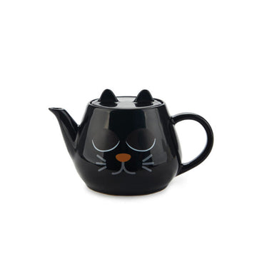 Théière en céramique noir Wake Cat Balvi