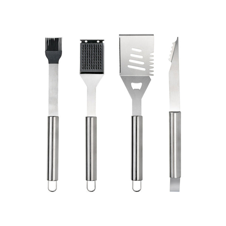 Coffret barbecue 4 ustensiles en inox Leopold