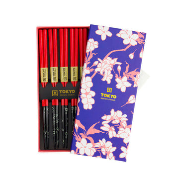 Coffret de 5 baguettes fleurs Tokyo Design