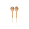 Couvert à salade en bois de manguier de 30 cm blanc Inaya Atmosphera