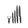 Set de 4 couteaux et 1 éplucheur noir Five