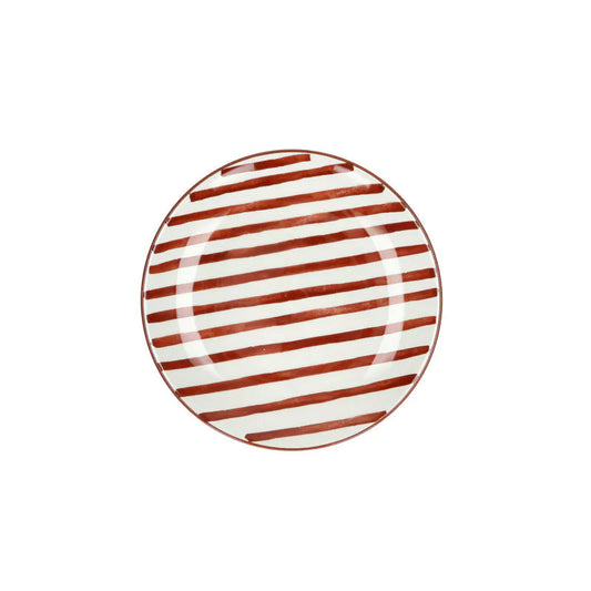 4 assiettes à dessert en porcelaine 20,3 cm rouille Mykonos Pomax