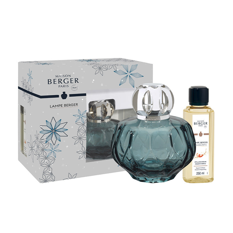 Coffret lampe berger Rosalie bleue 250ml Maison Berger