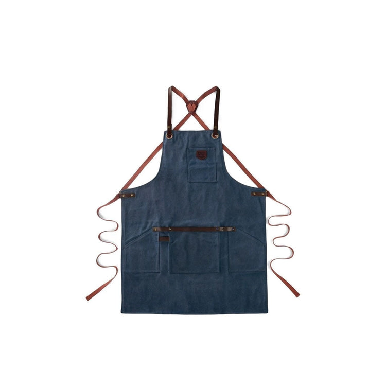 Tablier N°547 cuir toile waxée marine Alaskan Maker