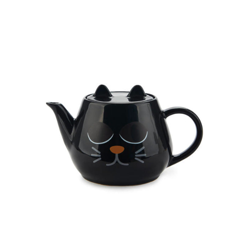 Théière en céramique noir Wake Cat Balvi