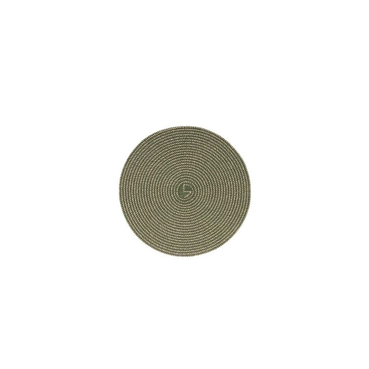 Set de table rond tissé 36cm Vert Fine Dining & Living