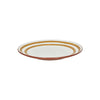 4 assiettes plates en porcelaine 27 cm jaune Mykonos Pomax
