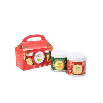 Coffret thé vert gingembre et infusion pomme d’amour bio 90 g Terre d’Oc