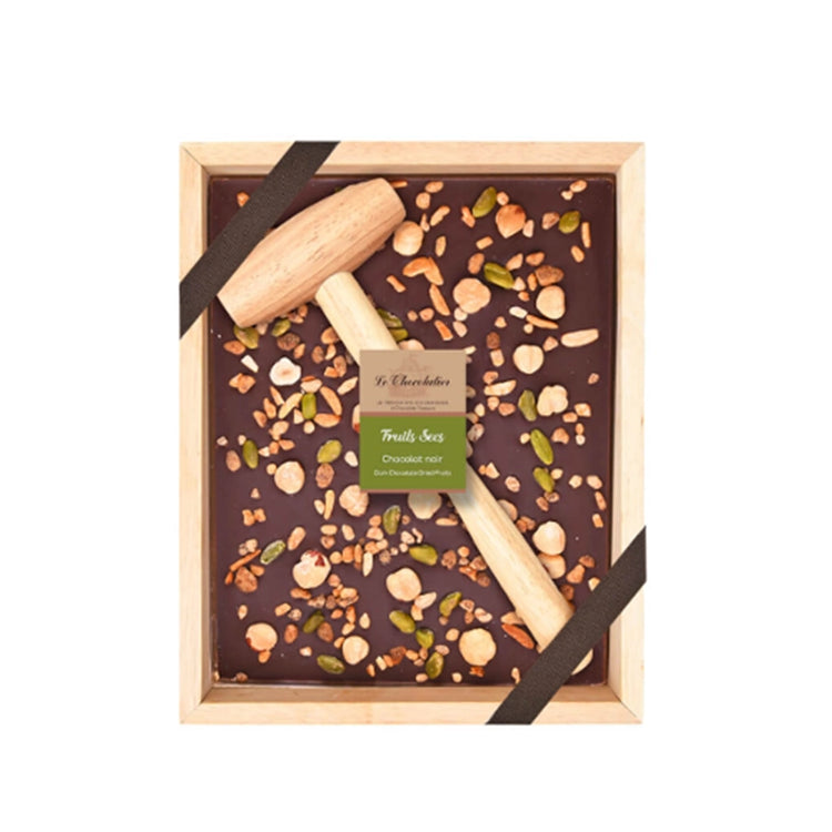 Tablette à casser au chocolat noir et fruits secs Le Chocolatier