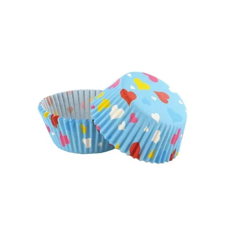 Caissettes cœurs multicolores x50 Patisdecor