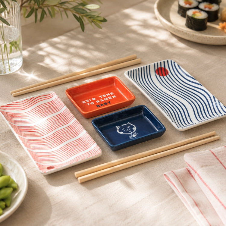 Coffret à sushi Nippon 6 pièces multicolore Atmosphera