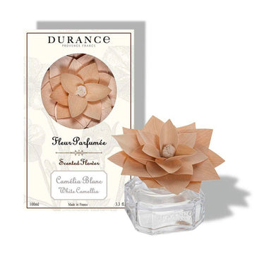Fleur parfumée en bois 100 mL Camélia Blanc Durance