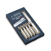Coffret 6 couteaux à steak blanc Laguiole Heritage