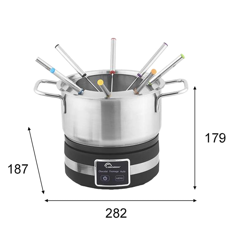 Appareil à fondue digitale en inox pour 8 Little Balance