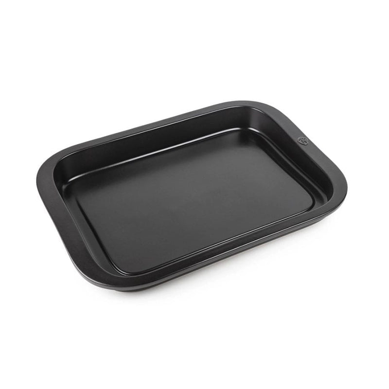 Plat pour plancha rectangulaire en céramique noire 43cm Peugeot