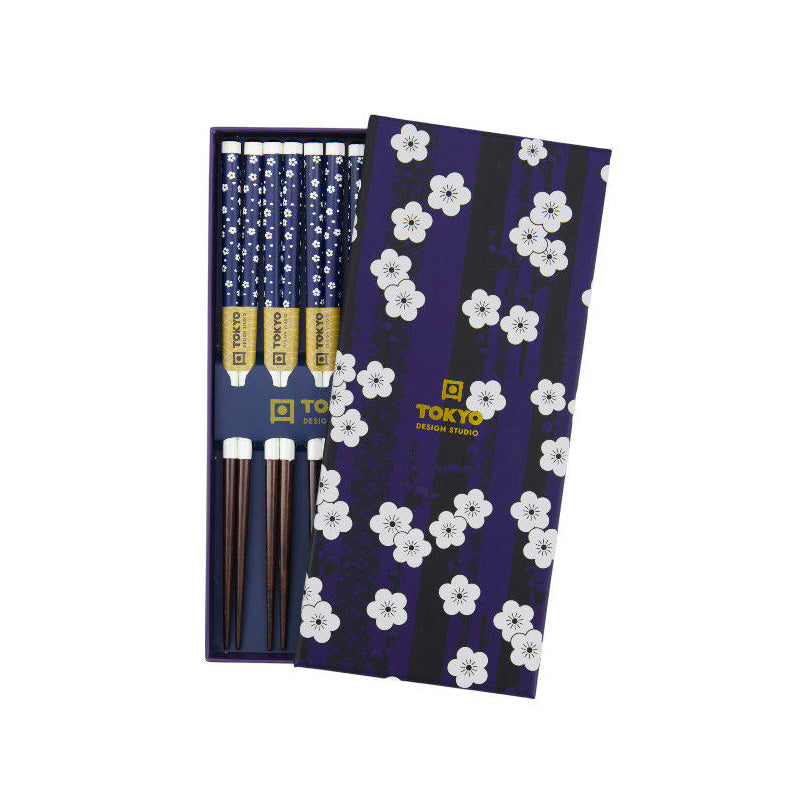 Coffret de 5 baguettes Prune Bleue Tokyo Design