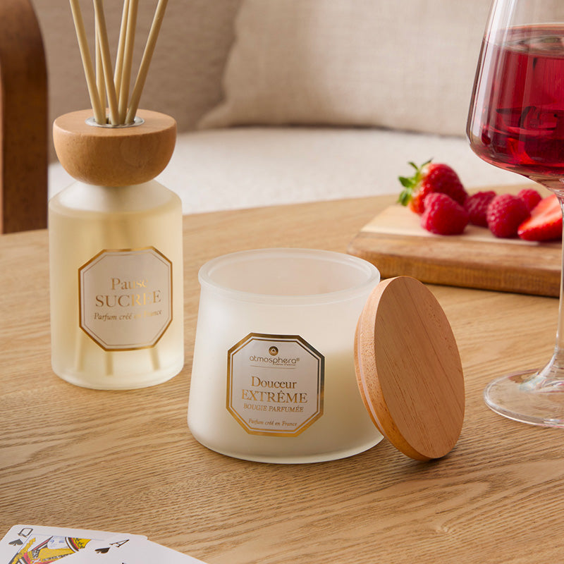 Bougie parfumée en verre 200g Elisa Douceur Atmosphera