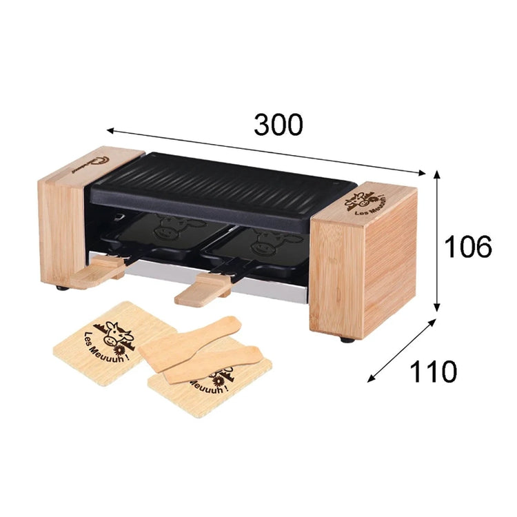 Appareil à raclette en bois pour 2 Happy Meuuuh Little Balance