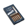Coffret 6 couteaux à steak bois foncé Laguiole Heritage