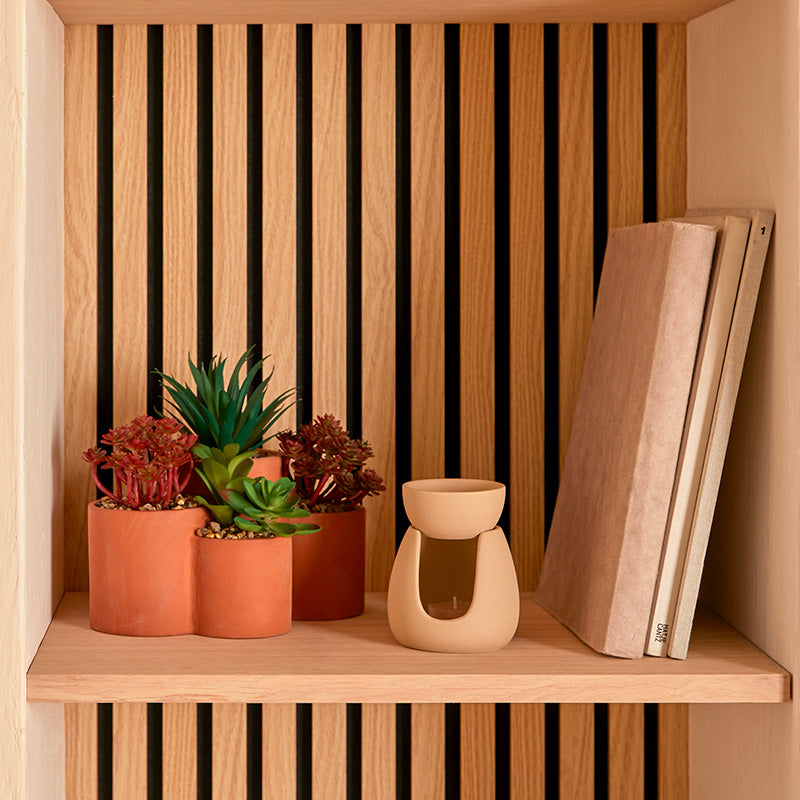 Brûle parfum en céramique marron Wonja Atmosphera