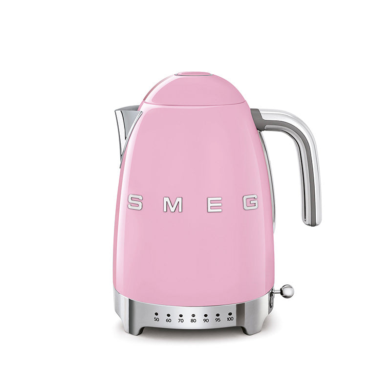 Bouilloire à température réglable Rose Années 50 Smeg