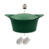 Cocotte personnalisable en métal 33 cm fougère L'Incroyable Cookut