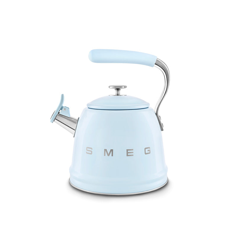 Bouilloire sifflante 2,3 L Bleu Azur Années 50 Smeg