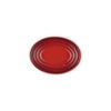 Repose-cuillère ovale en grès de 16 cm cerise Le Creuset