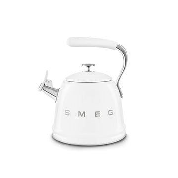 Bouilloire sifflante 2,3 L Blanc Années 50 Smeg
