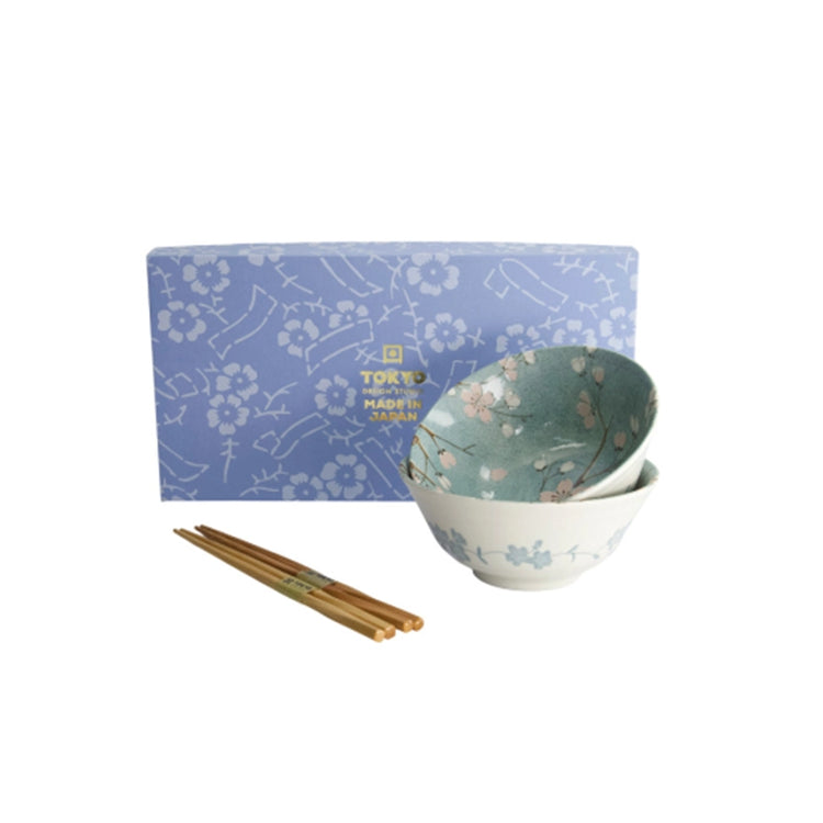 Coffret de 2 bols 500ml avec baguette Fujisakura Tokyo Design