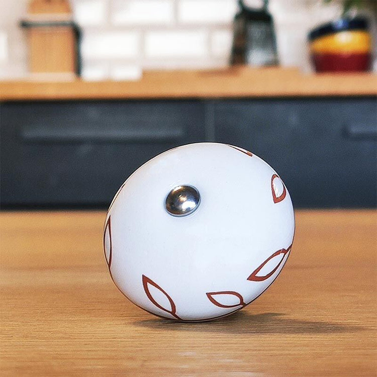 Poignée cocotte fleur blanche L'Incroyable Cookut